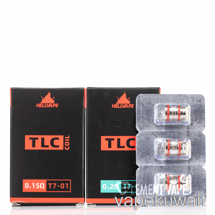 لفائف بديلة Hellvape TLC 0.15ohm T7-01 كويلات فيب الكويت